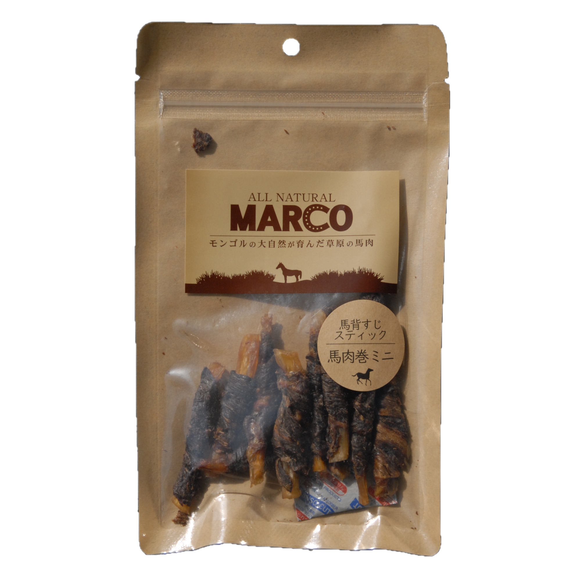 MARCO馬背筋スティック馬肉巻ミニ40g